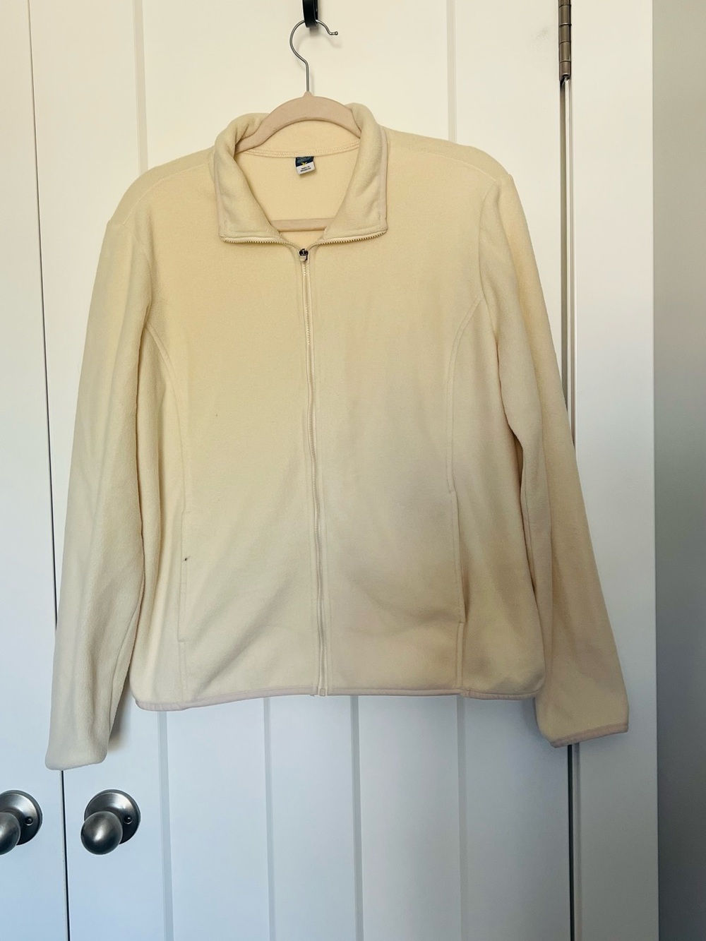Old Navy Cream Full‑Zip Teddy Fleece Jacket